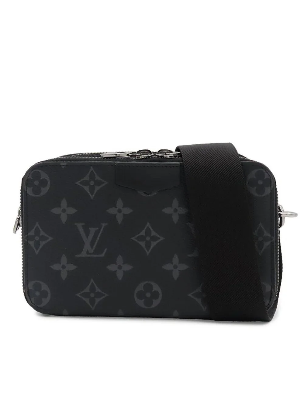 Louis Vuitton Alpha Wearable Wallet Black Monogram Eclipse Shoulder Bag